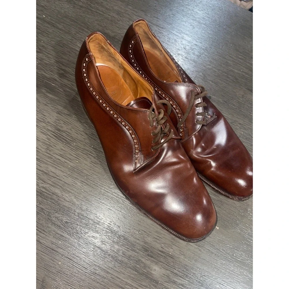 Church's Custom Grade Aldwych Brown Leather Oxfords UK 9.5E US 10.5 England EU44